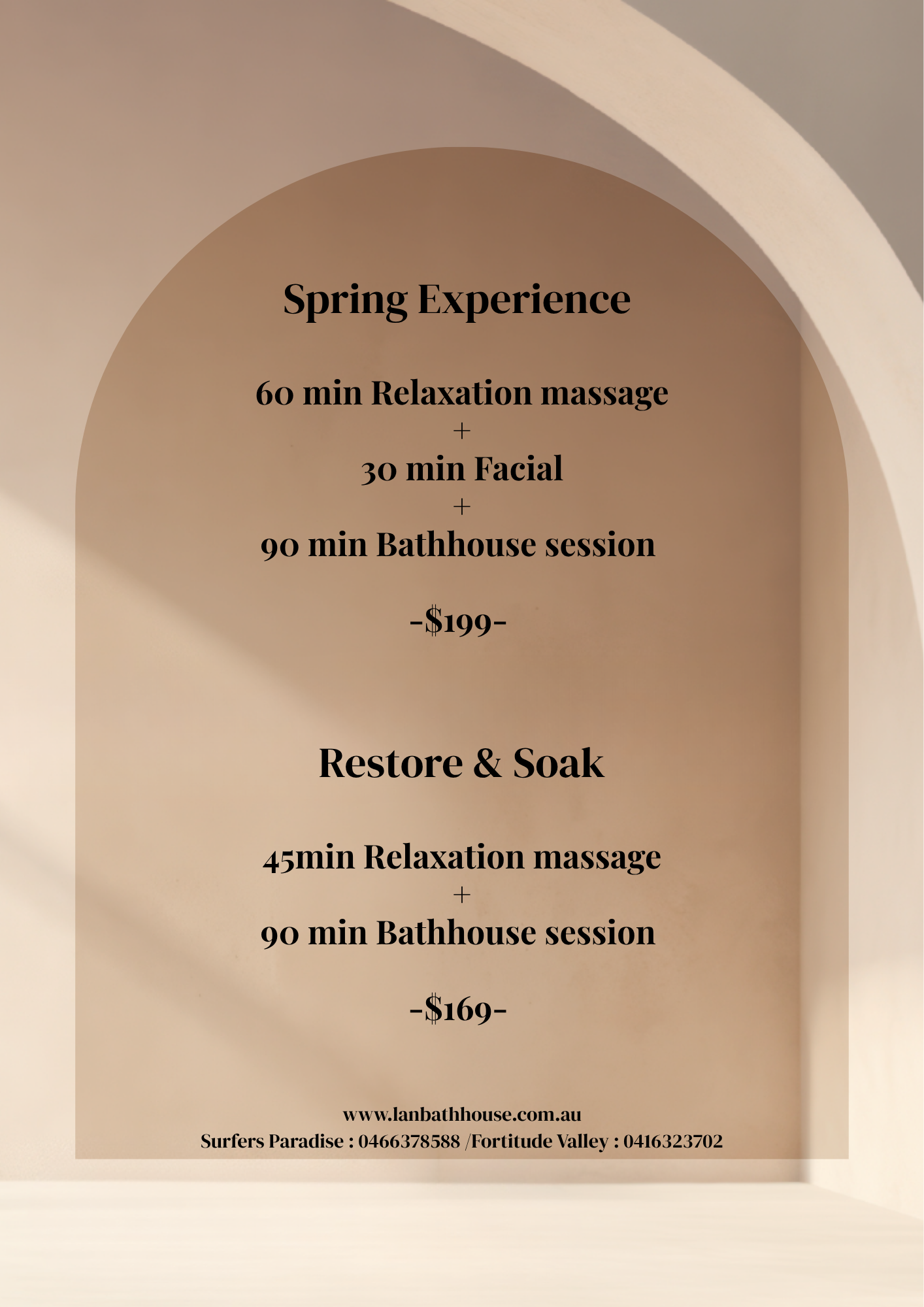 Lan Bathhouse October Promotion